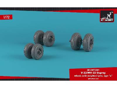 Ov-22 Osprey Wheels W/ Weighted Tires Type A - zdjęcie 4