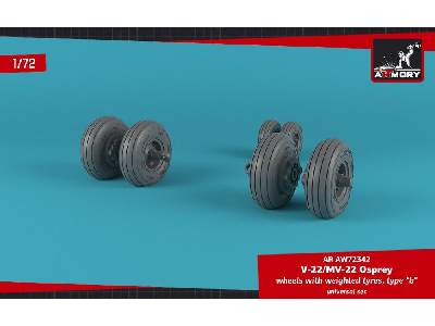 Ov-22 Osprey Wheels W/ Weighted Tires Type B - zdjęcie 1