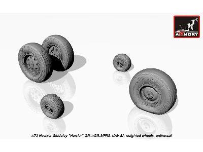 Hawker-siddeley Harrier Gr.1/Gr.3/Frs.1/Av-8a Weighted Wheels - zdjęcie 1