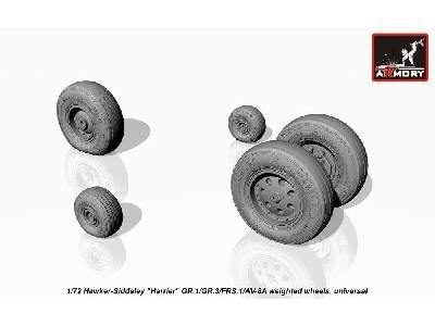 Hawker-siddeley Harrier Gr.1/Gr.3/Frs.1/Av-8a Weighted Wheels - zdjęcie 3