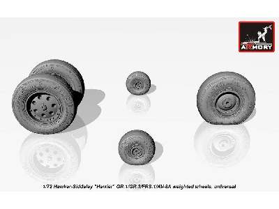 Hawker-siddeley Harrier Gr.1/Gr.3/Frs.1/Av-8a Weighted Wheels - zdjęcie 5