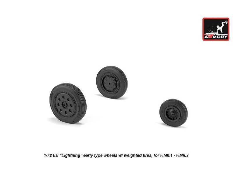 Ee Lightning-ii Wheels W/ Weighted Tires, Early - zdjęcie 1 Ee Lightning-ii Wheels W/ Weighted Tires, Early - zdjęcie 1
