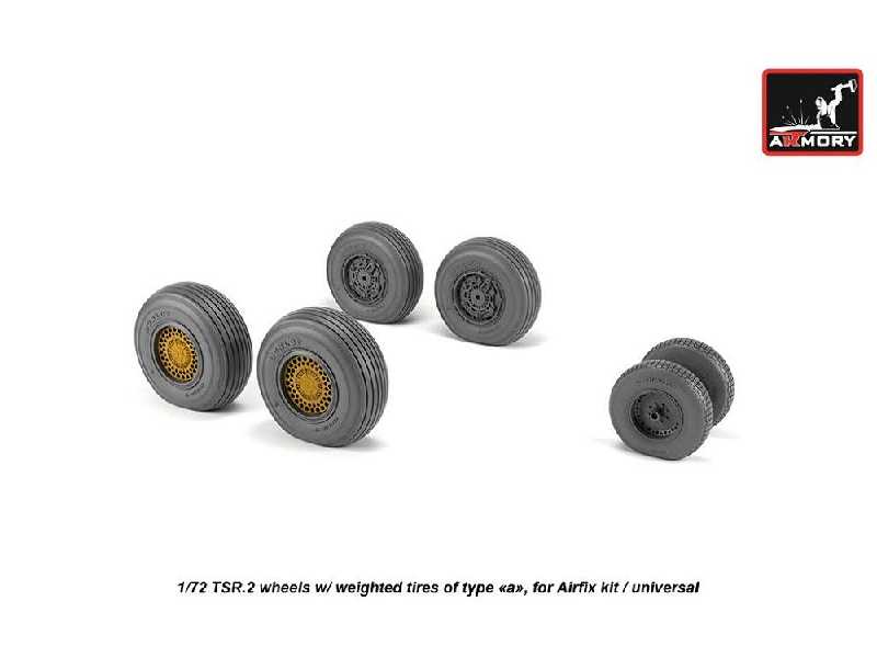 Bac Tsr.2 Wheels W/ Weighted Tires, Type A - zdjęcie 1 Bac Tsr.2 Wheels W/ Weighted Tires, Type A - zdjęcie 1