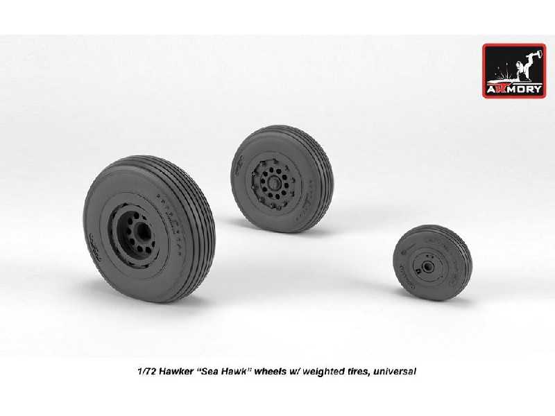 Hawker Sea Hawk Wheels With Weighted Tires - zdjęcie 1