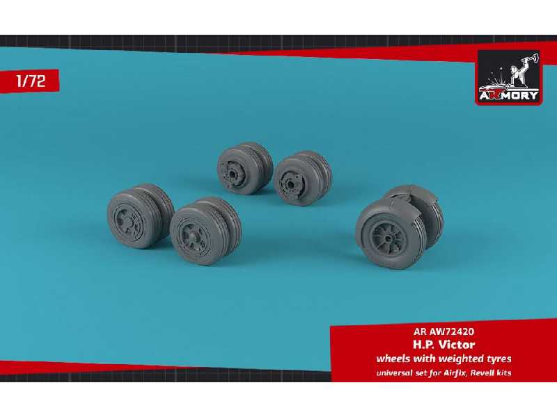 Handley-page Victor Wheels W/ Weighted Tires - zdjęcie 1 Handley-page Victor Wheels W/ Weighted Tires - zdjęcie 1