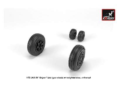 Jas-39 Gripen Wheels W/ Weighted Tires, Late - zdjęcie 1
