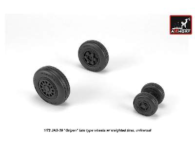 Jas-39 Gripen Wheels W/ Weighted Tires, Late - zdjęcie 2