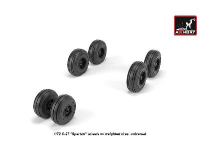 C-27 Spartan Wheels W/ Weighted Tires - zdjęcie 4