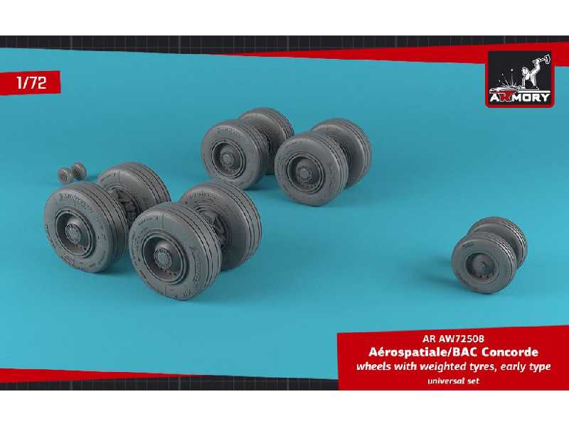 Concorde Wheels W/ Weighted Tires, Early - zdjęcie 1 Concorde Wheels W/ Weighted Tires, Early - zdjęcie 1