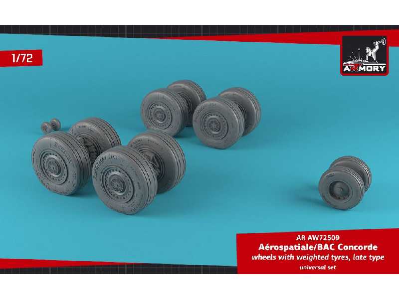 Concorde Wheels W/ Weighted Tires, Late - zdjęcie 1 Concorde Wheels W/ Weighted Tires, Late - zdjęcie 1