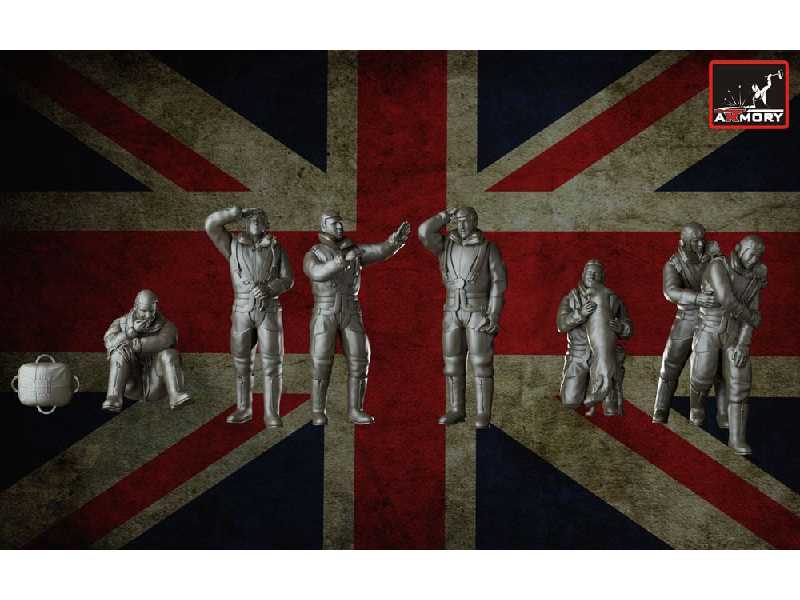 Raf Wwii Heavy Bomber Crew In High Altitude Outfit, Full Set - zdjęcie 1 Raf Wwii Heavy Bomber Crew In High Altitude Outfit, Full Set - zdjęcie 1