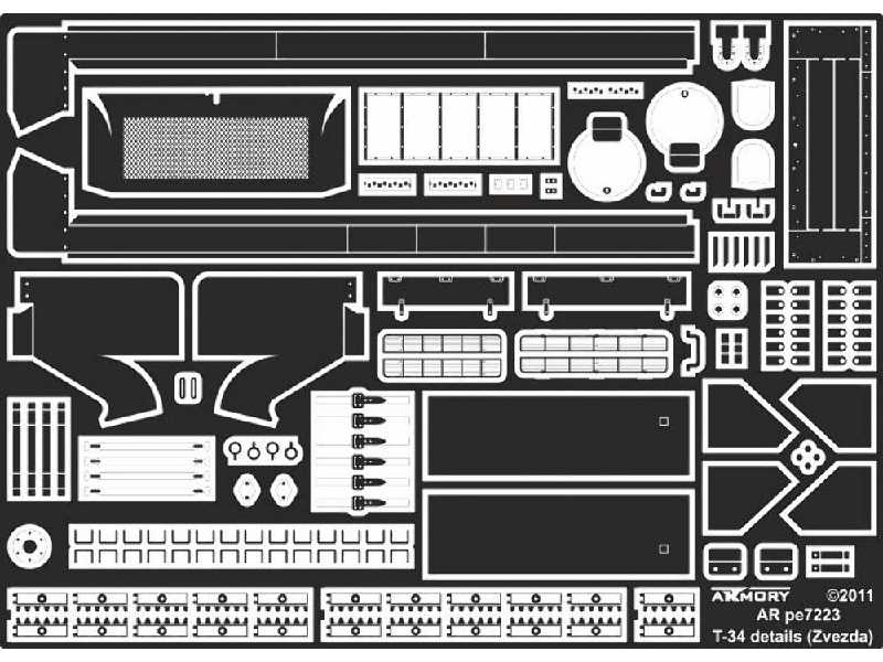 T-34 Exterior Detailing Set - zdjęcie 1 T-34 Exterior Detailing Set - zdjęcie 1