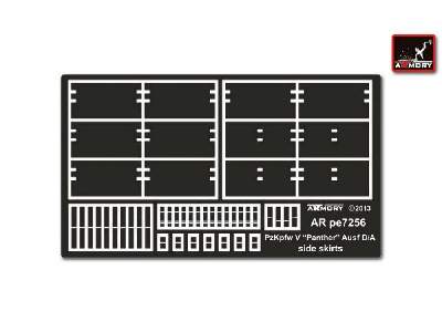 Pz.Kpfw.V Ausf.D/A Panther Side Skirts (Zve) - zdjęcie 1
