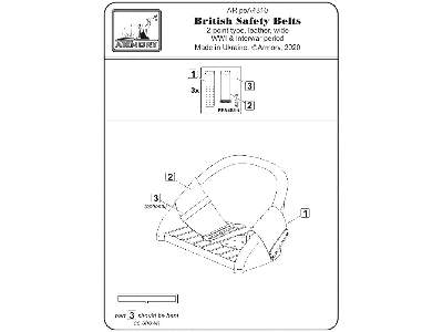British Wwi 2-point Leather Wide Seatbelt - zdjęcie 2