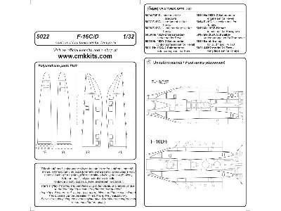Fast Pack for F-16C/D Block 52+ for Tamiya - zdjęcie 2