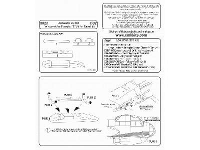 Junkers JU 88A  Wing rack for Torpedo LTF 5b 1/32 for Revell - zdjęcie 2