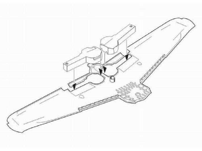 A6M5 Zero  Undercarriage bays set 1/32 for Tamiya kit - zdjęcie 1