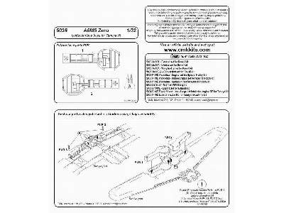 A6M5 Zero  Undercarriage bays set 1/32 for Tamiya kit - zdjęcie 2