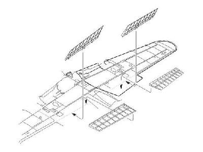 A6M5 Zero  Wing flaps set 1/32 for Tamiya kit - zdjęcie 1