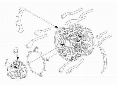 A6M5 Zero  Engine set 1/32 for Tamiya kit - zdjęcie 1