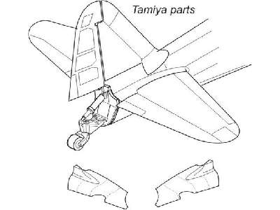 A6M2/A6M5 Zero  Tail cone 1/32 for Tamiya kit - zdjęcie 1