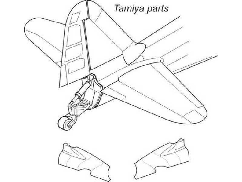 A6M2/A6M5 Zero  Tail cone 1/32 for Tamiya kit - zdjęcie 1