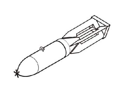 Imperial Japanese Naval Bombs 50kg 1/32 (4 pcs) - zdjęcie 1