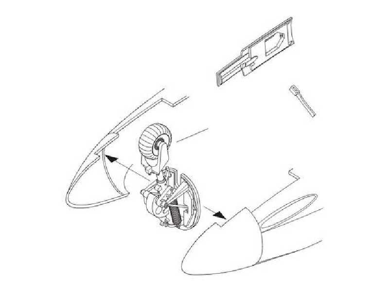 He 162A nose undercarr.&wheels (Revell) - zdjęcie 1 He 162A nose undercarr.&wheels (Revell) - zdjęcie 1