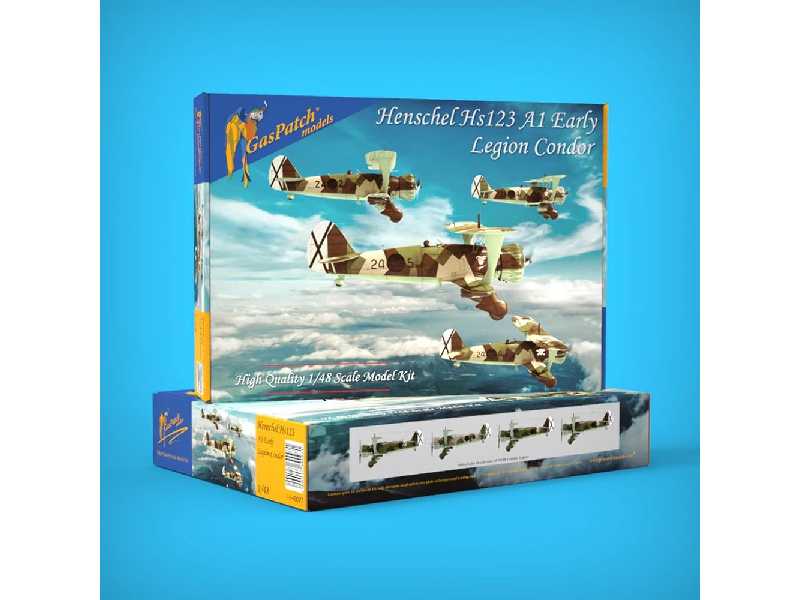 Henschel Hs123 A1 Spanish Civil War Early Legion Condor - zdjęcie 1 Henschel Hs123 A1 Spanish Civil War Early Legion Condor - zdjęcie 1