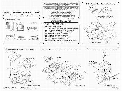 P-40E Warhawk  Undercarriage set 1/32 for Hasegawa - zdjęcie 2