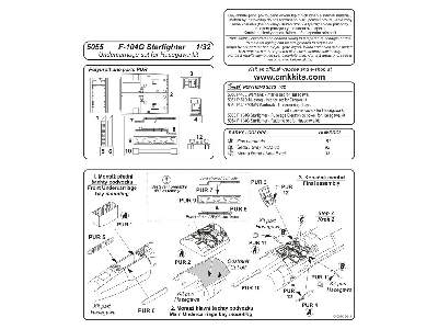 F-104G Starfighter - Undercarriage set for Hasegawa - zdjęcie 2