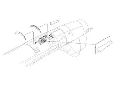 F-104G Starfighter - Engine set for Hasegawa - zdjęcie 1