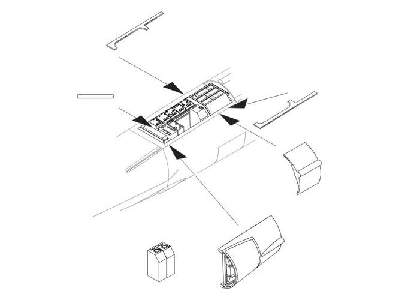 F-104G Starfighter  Electronics boxes (behind cockpit) for Haseg - zdjęcie 1