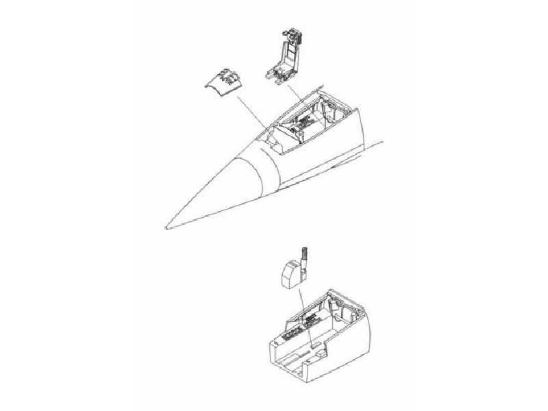F-104G Starfighter Interior set 1/32 for Hasegawa - zdjęcie 1 F-104G Starfighter Interior set 1/32 for Hasegawa - zdjęcie 1
