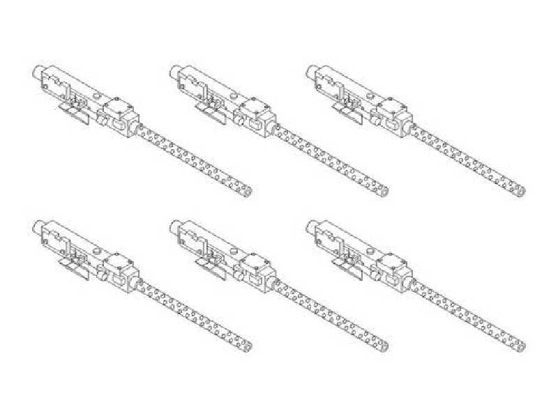 Browning M2 (6 pcs) WW II US aircraft machinegun 1/32 - zdjęcie 1 Browning M2 (6 pcs) WW II US aircraft machinegun 1/32 - zdjęcie 1