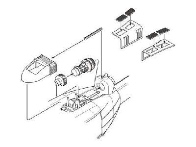 UH-1D Engine Set for Dragon kit - zdjęcie 1