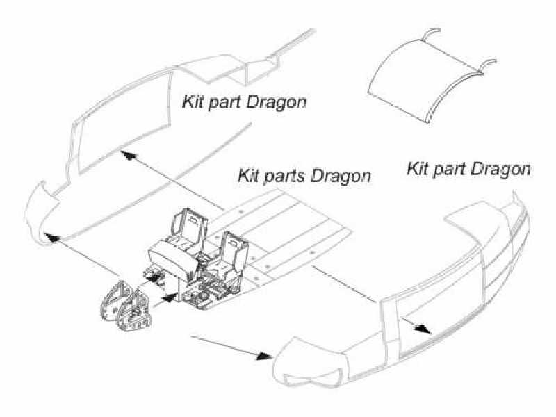 UH-1D  Nose Luggage Compartment 1/35 for Dragon - zdjęcie 1