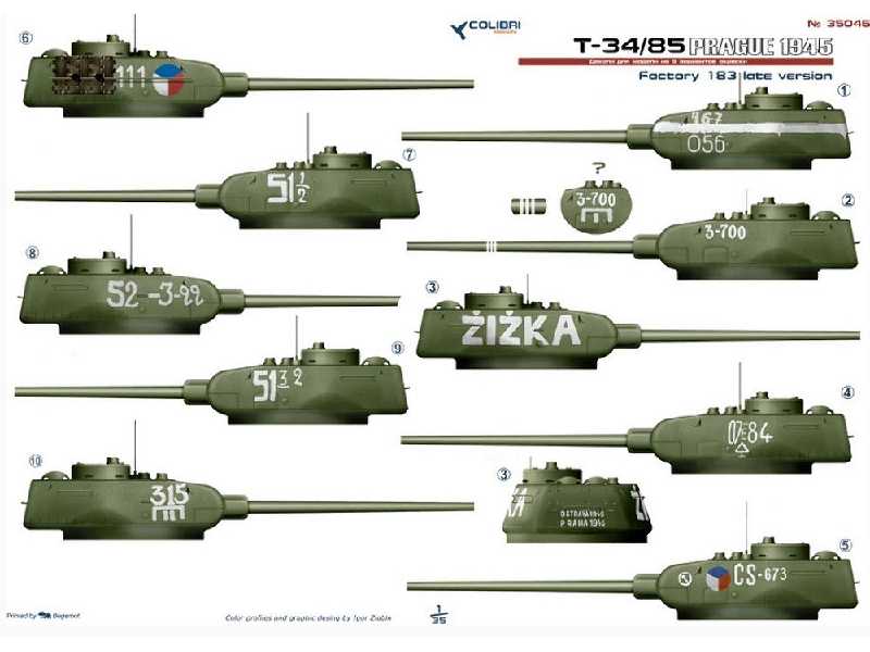 Т-34-85 Factory 183 (Прага 1945) - zdjęcie 1 Т-34-85 Factory 183 (Прага 1945) - zdjęcie 1