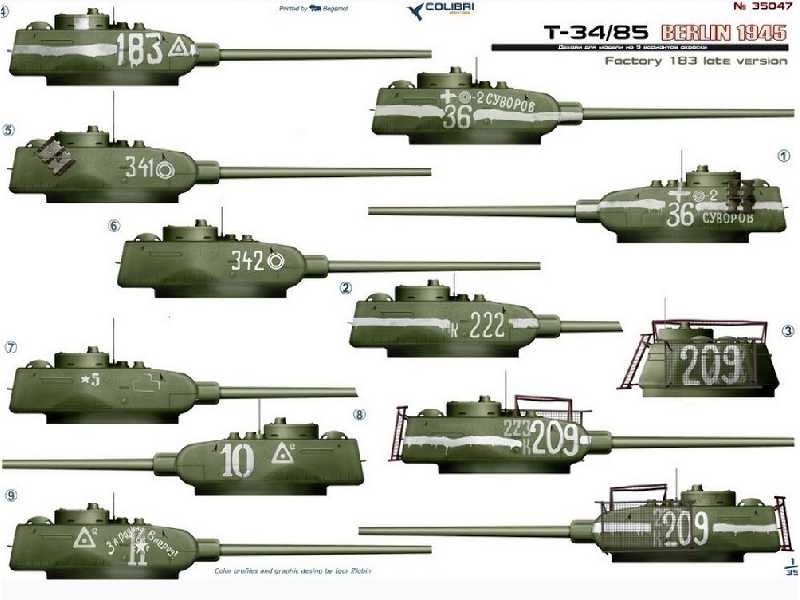 Т-34-85 Factory 183 (Берлин 1945) - zdjęcie 1 Т-34-85 Factory 183 (Берлин 1945) - zdjęcie 1
