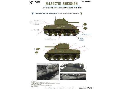 M4a2 (75) Sherman - Stenciling On Tanks Supplied To The Ussr - zdjęcie 1