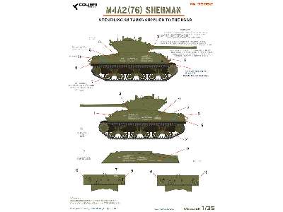 M4a2 (76) Sherman - Stenciling On Tanks Supplied To The Ussr - zdjęcie 1