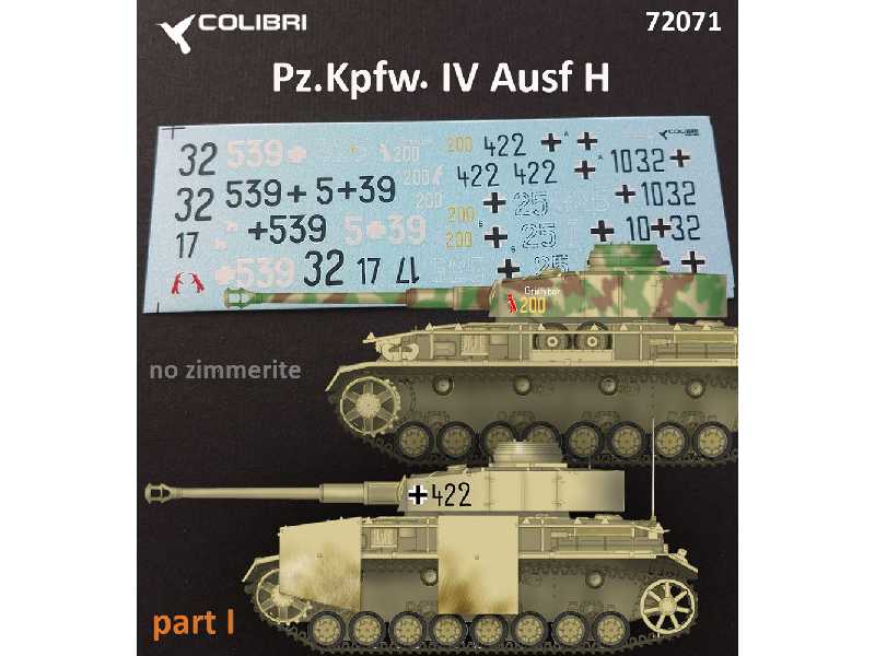 Pz.Kpfw. Iv Ausf. Н Part I - zdjęcie 1 Pz.Kpfw. Iv Ausf. Н Part I - zdjęcie 1