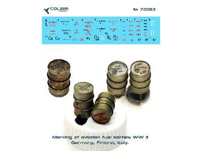 Marking Of Aviation Fuel Barrels Wwii - zdjęcie 1