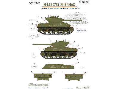 M4a2 (76) Sherman - Stenciling On Tanks Supplied To The Ussr - zdjęcie 1