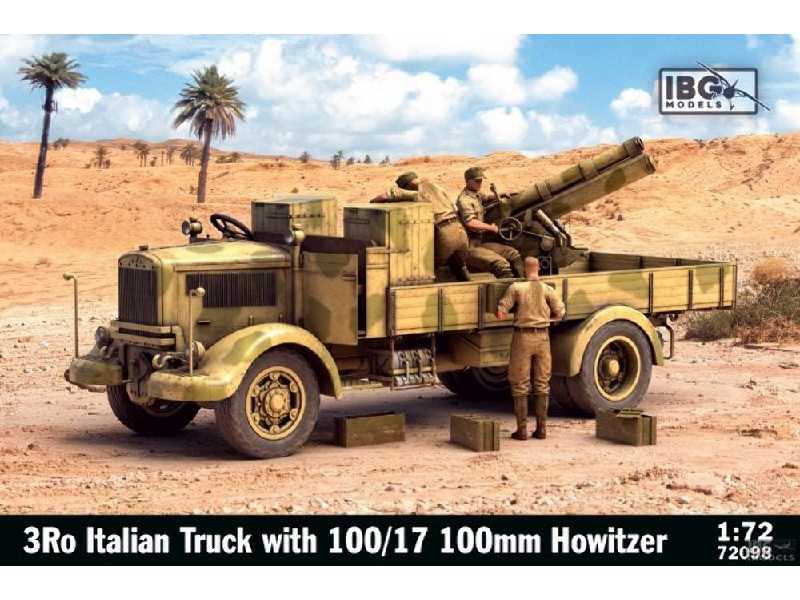 Włoska ciężarówka 3RO z haubicą 100/17 100mm - zdjęcie 1 Włoska ciężarówka 3RO z haubicą 100/17 100mm - zdjęcie 1