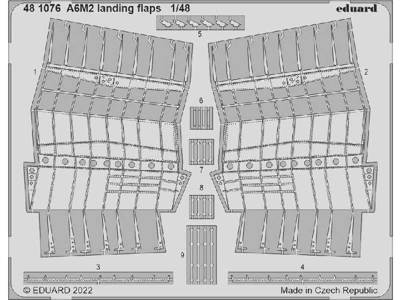 A6M2 landing flaps 1/48 - Eduard - zdjęcie 1