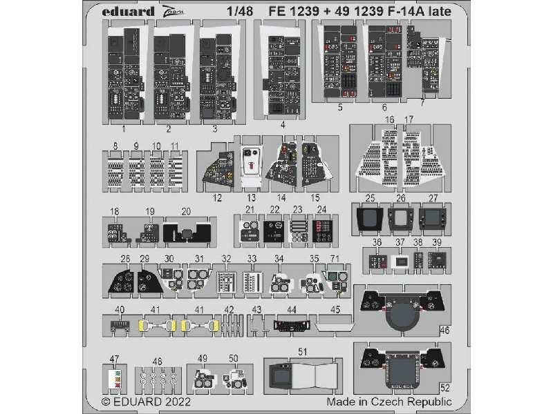 F-14A late interior 1/48 - zdjęcie 1