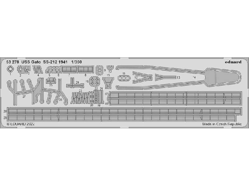 USS Gato SS-212 1941 1/350 - Hobby Boss - zdjęcie 1