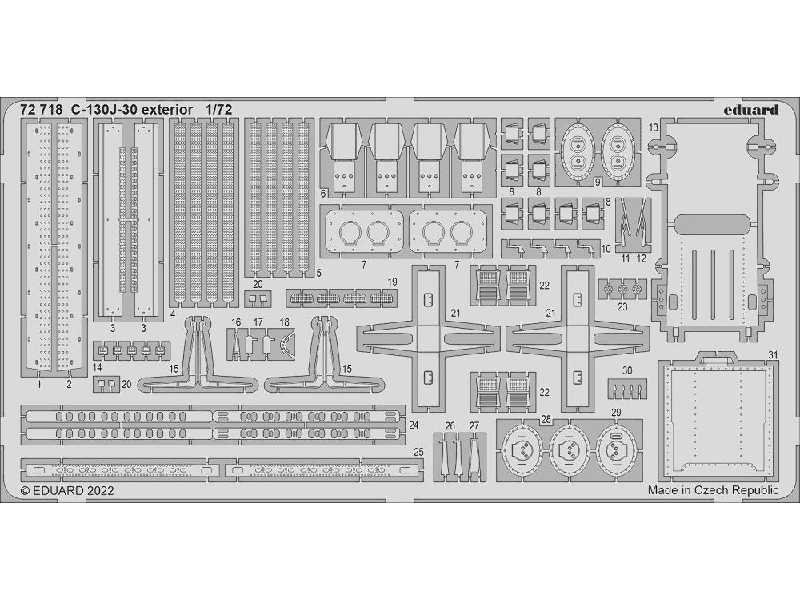C-130J-30 exterior 1/72 - Zvezda - zdjęcie 1 C-130J-30 exterior 1/72 - Zvezda - zdjęcie 1
