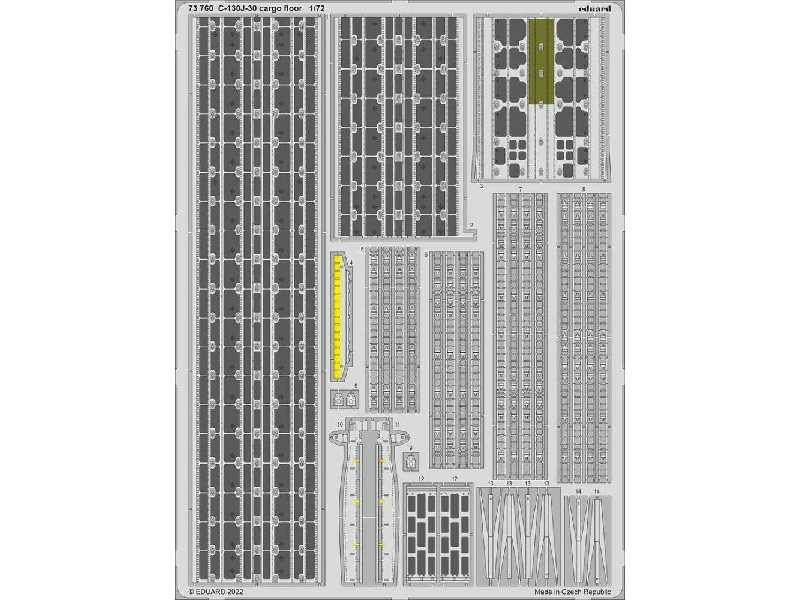 C-130J-30 cargo floor 1/72 - Zvezda - zdjęcie 1